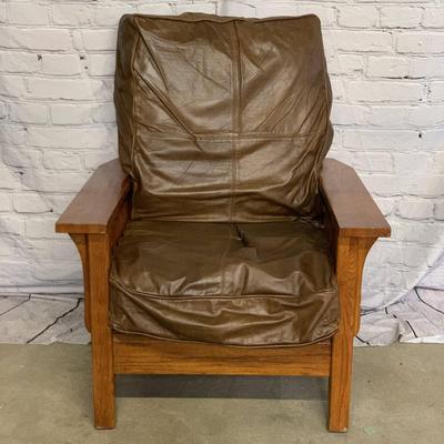 Chair with Leather Slipcovers