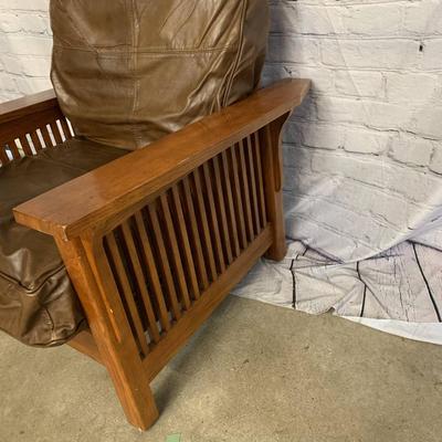 Chair with Leather Slipcovers