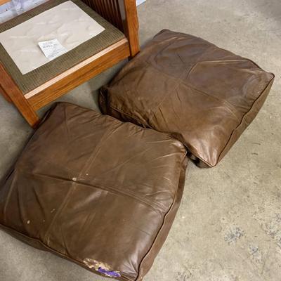 Chair with Leather Slipcovers