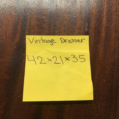 Vintage Wood Dresser