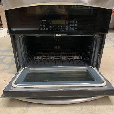 GE - Profile Built-In Double Electric Convection Wall Oven - Stainless steel