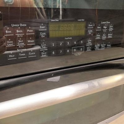 GE - Profile Built-In Double Electric Convection Wall Oven - Stainless steel