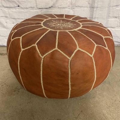 Leather Ottoman - 1 