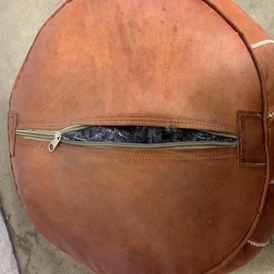 Leather Ottoman - 1 