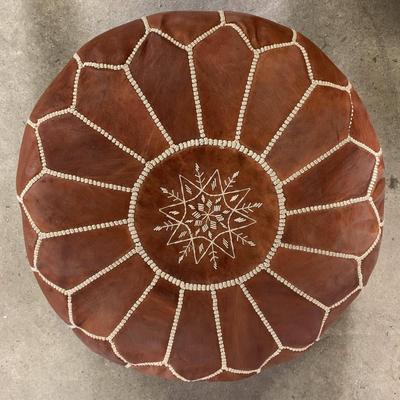 Leather Ottoman - 1 