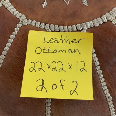 Leather Ottoman - 2