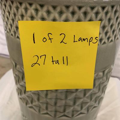 Green Geometric Lamp - 1