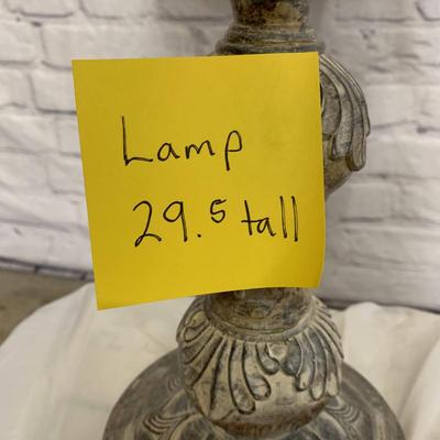 Antiqued Metal Lamp