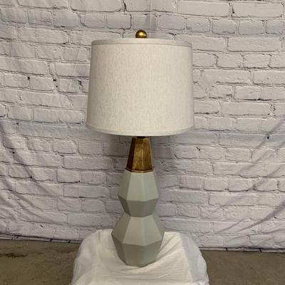 Geometric Brass Lamp