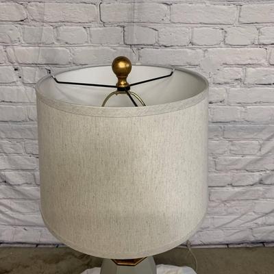 Geometric Brass Lamp