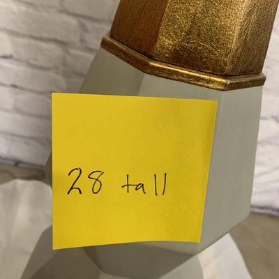 Geometric Brass Lamp