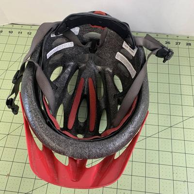 Red Giro Bike Helmet
