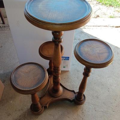 Wooden Four-tiered Plant stand