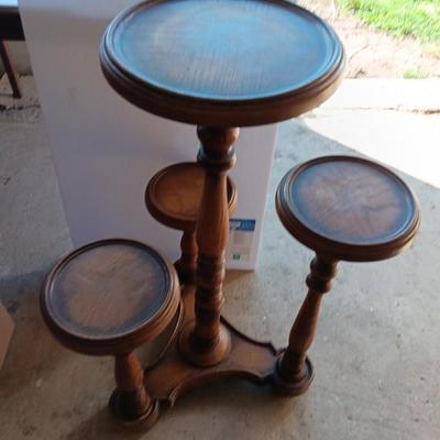 Wooden Four-tiered Plant stand