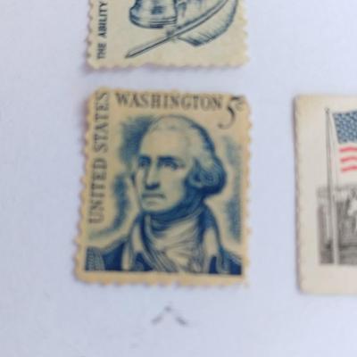 Four vintage postage stamps