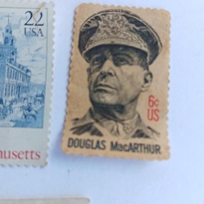 Three vintage postage stamps