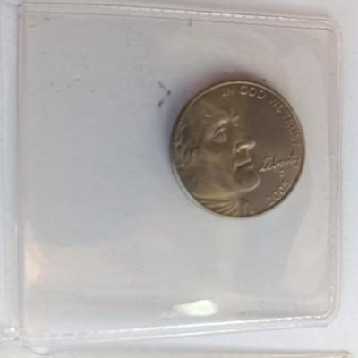 Two collectible nickels Lewis & Clark New Nickel and commemorative Return to Monticello Nickel