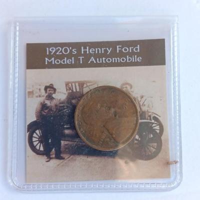 Two collectible wheat pennies - 1930's Great depression & 1920's Henry Ford Model T