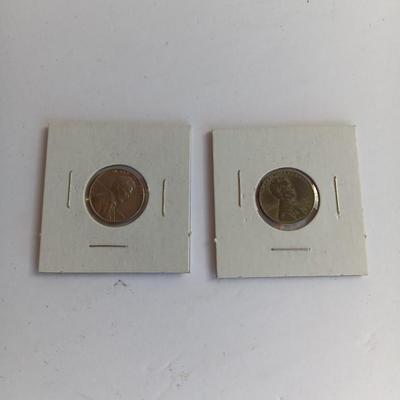 Two steel Pennies