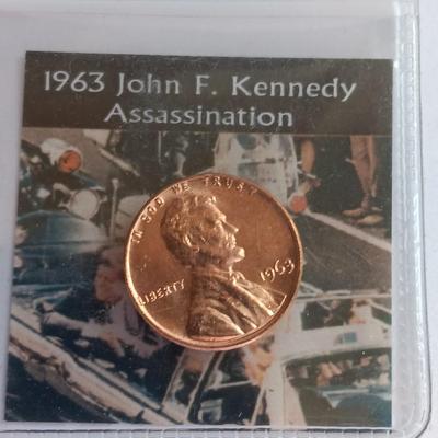 Collectible pennies - 1959 First year Issue of Lincoln cent and 1963 John F Kennedy Assassination