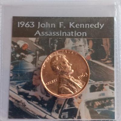 Collectible pennies - 1959 First year Issue of Lincoln cent and 1963 John F Kennedy Assassination
