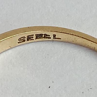 Stunning 14Kt. SEBEL engagement band