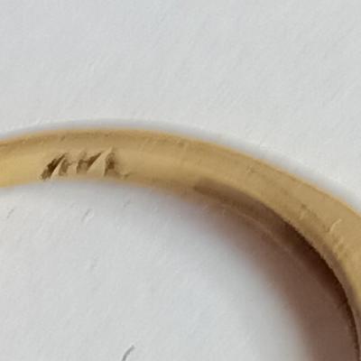 Stunning 14Kt. SEBEL wedding band