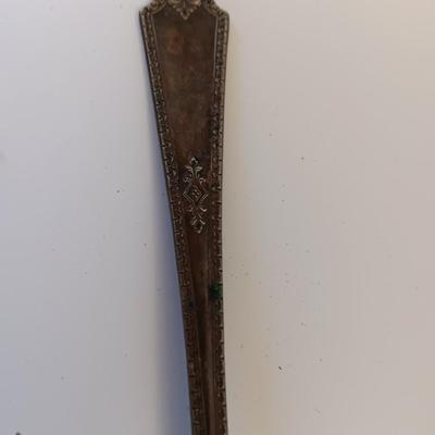 Newport Gorham Silverplate bowl with platter and some serving spoons.