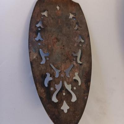 Newport Gorham Silverplate bowl with platter and some serving spoons.
