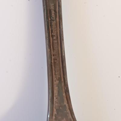 Newport Gorham Silverplate bowl with platter and some serving spoons.