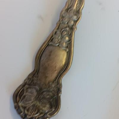 Newport Gorham Silverplate bowl with platter and some serving spoons.