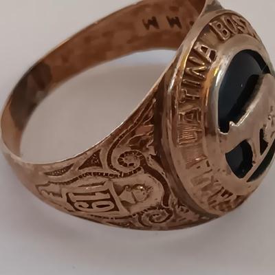 Vintage 10K class ring band