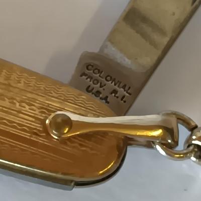 Men's Jewelry - gold toned knife, cuff links, and more