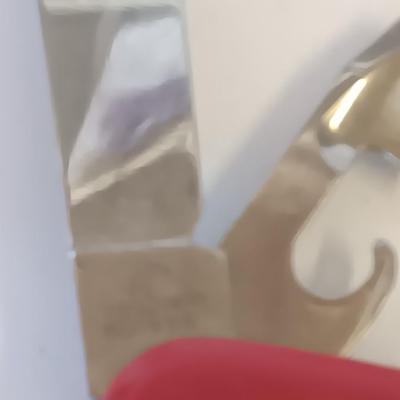 Rainbow metals hand cast solid Bronze buckle with Levenger ink pens and Officier Suisse knife