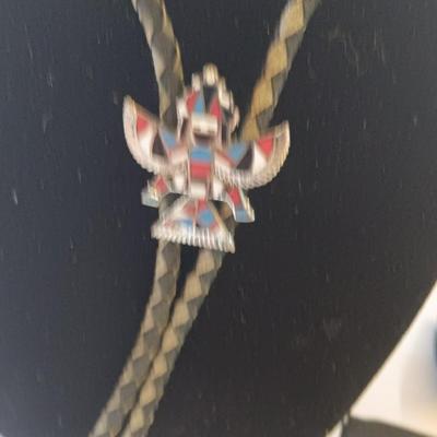 Bow ties with bolo tie and tie pins