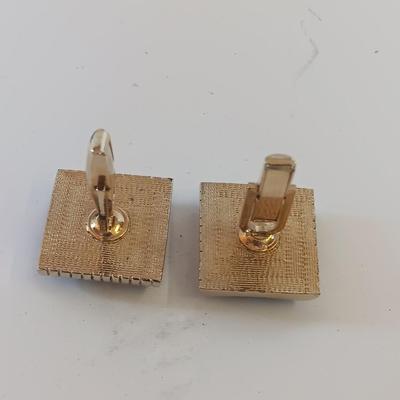 Vintage scout knife with vintage brooch and cuff links