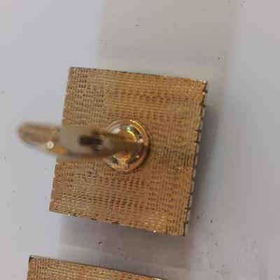 Vintage scout knife with vintage brooch and cuff links