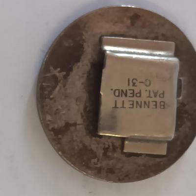 Vintage Bennett C-31 clip with Men's ring and beautiful cuff links