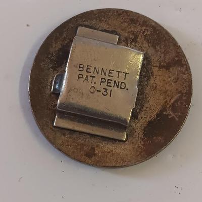 Vintage Bennett C-31 clip with Men's ring and beautiful cuff links