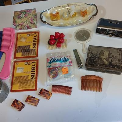 Women's "Junk drawer" lot Collectible beauty and perfume items