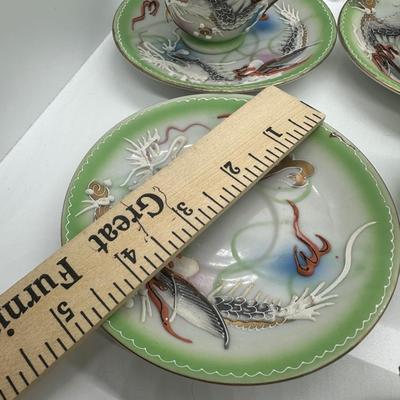 Betsons Dragonware (14) Piece Tea Set (see description).