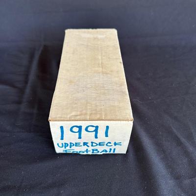 BOX OF 1991 UPPER DECK FOOTBALL CARDS