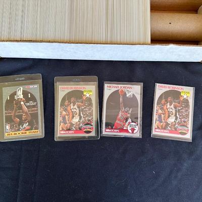 BOX OF 1990 HOOPS BASKETBALL CARDS