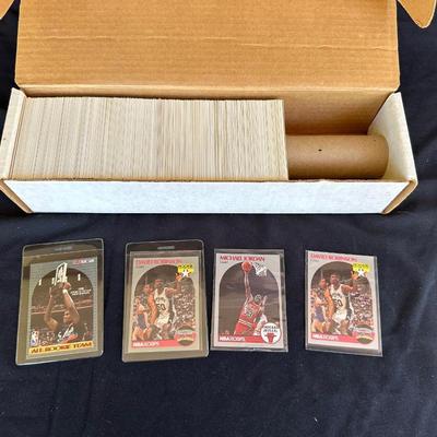 BOX OF 1990 HOOPS BASKETBALL CARDS