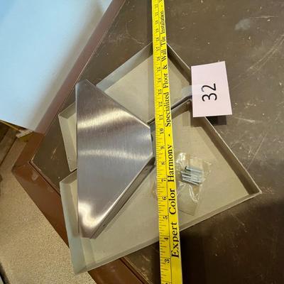Stainless steel corner shelf