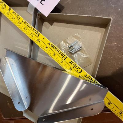 Stainless steel corner shelf