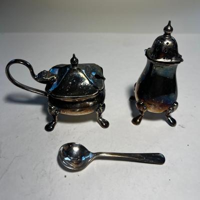 Cheltenham & Company Open Salt and Pepper. Made in England