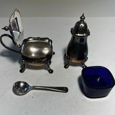Cheltenham & Company Open Salt and Pepper. Made in England
