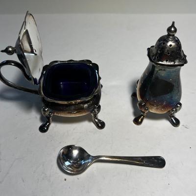 Cheltenham & Company Open Salt and Pepper. Made in England