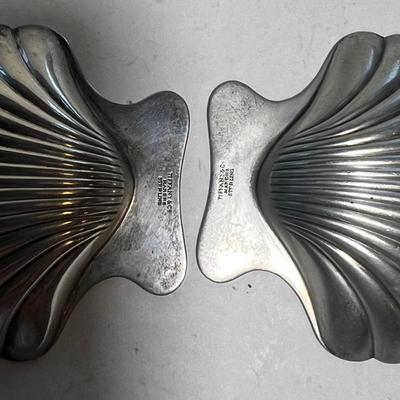Tiffany & Co. Sterling Shell Open Salts Pair